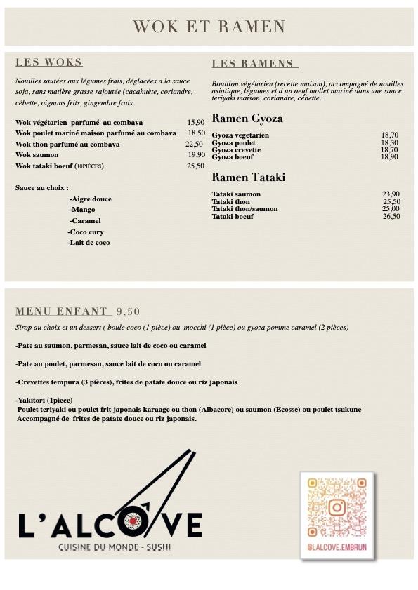 L'Alcôve - Menu Image 4